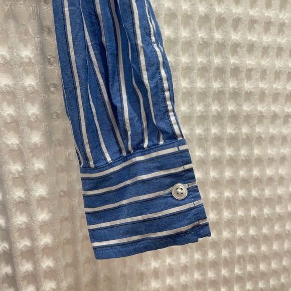 Steve Madden Knot Waist Striped Shirt Dress - XS - Picture 5 of 7